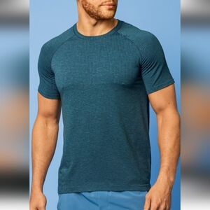 Lululemon Metal Vent Tech 2.5 Stretch Jersey Shirt Sz M Teal